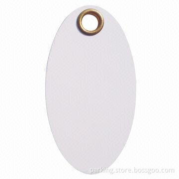 PVC Key Fob, Measures 52.2 x 28 x 1.2mm